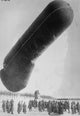 German Observation Balloon in Snow Poster Print showcasing military history.