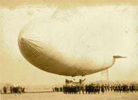 T.C. Army Airship Poster Print showcasing vintage aviation art.