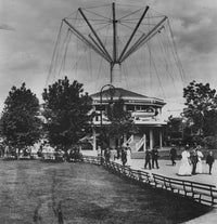 Willow Grove Park Airships Poster Print showcasing vintage aviation.