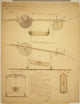 Airship Propulsion System Design Drawing Poster Print showcasing a design for manually operated propellers.