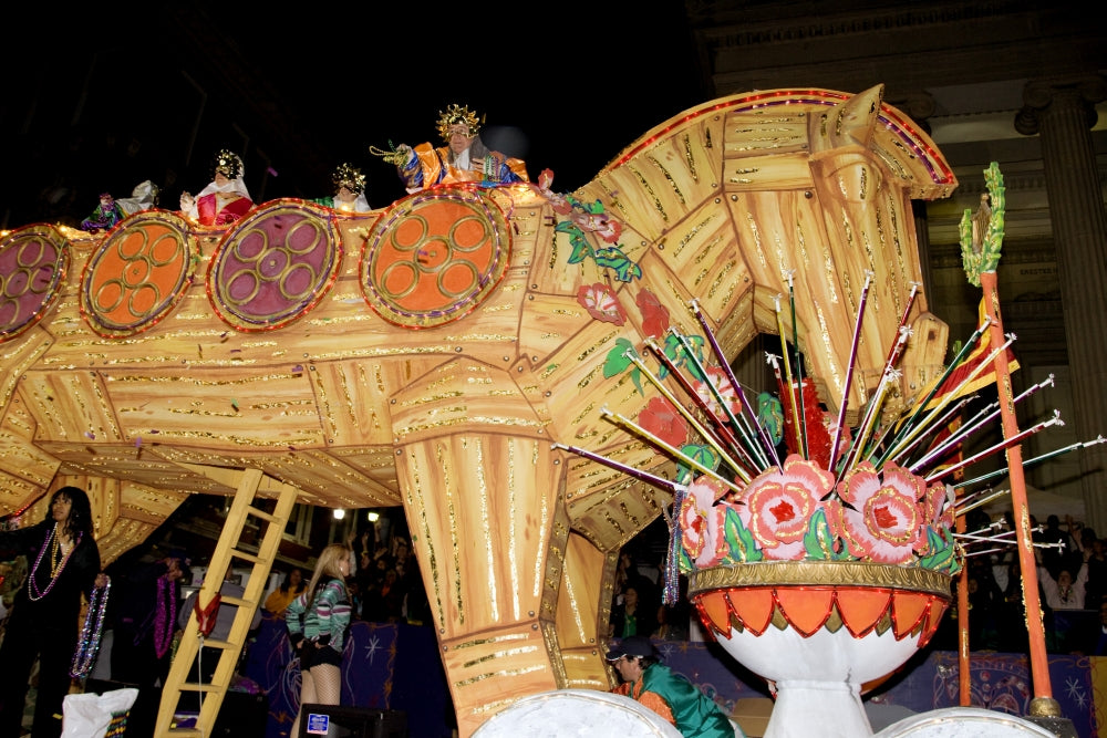 Mardi Gras Parade Poster Print showcasing New Orleans culture and celebration.
