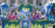 Mardi Gras Parade Poster Print showcasing vibrant floats in New Orleans.