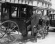 Founder of 4-H Club in carriage poster print depicting historical moment.