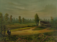 Homestead of Abraham Lincoln Poster Print showcasing historical site.