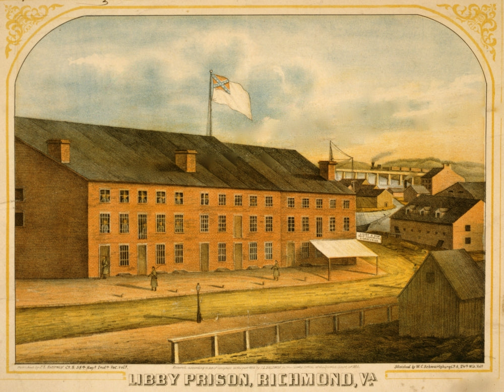 Libby Prison Poster Print featuring Richmond, Virginia historical architecture