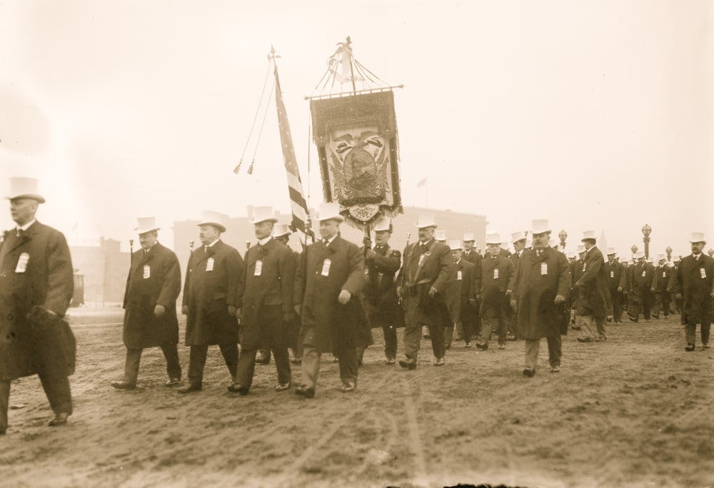 Taft Inaugural Parade Poster Print featuring J.G. Blaine marching in Washington, D.C.