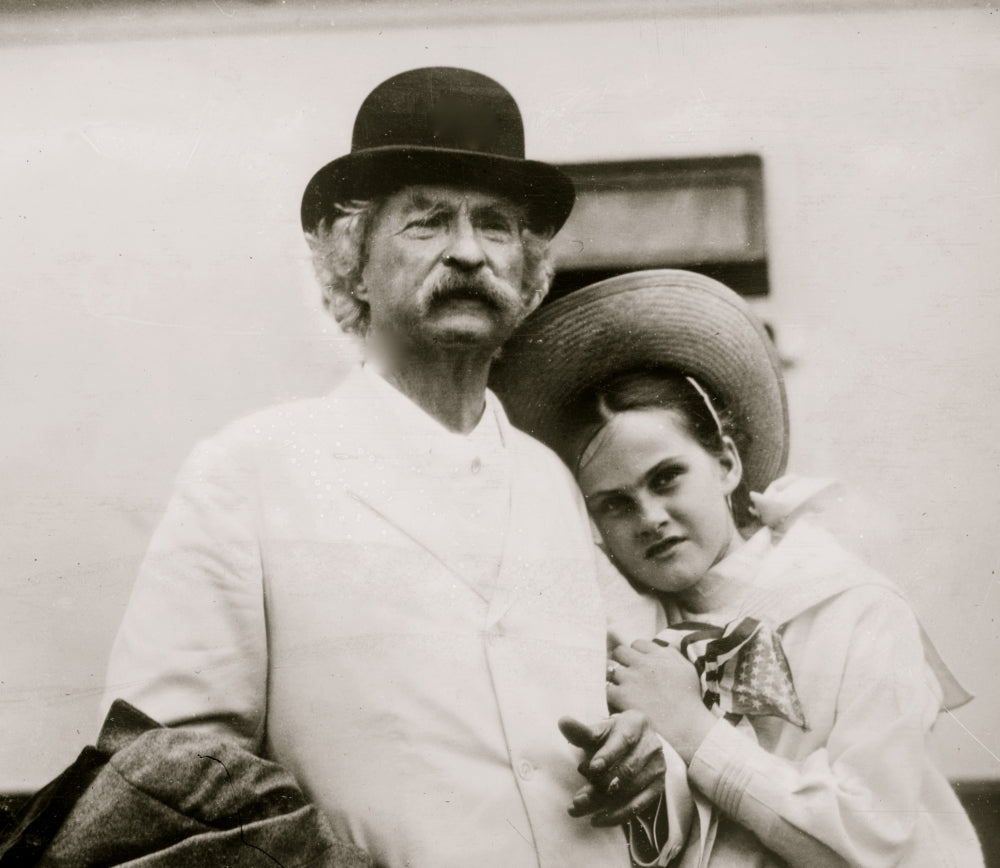 Mark Twain & Dorothy Quick Poster Print showcasing literary icons