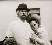 Mark Twain & Dorothy Quick Poster Print showcasing literary icons