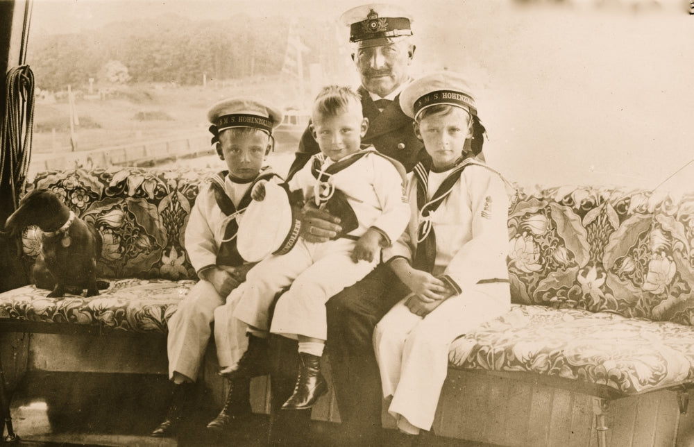Kaiser and Grandchildren Poster Print showcasing family love and connection.