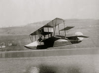 Curtiss Flying Boat Poster Print showcasing early aviation innovation.