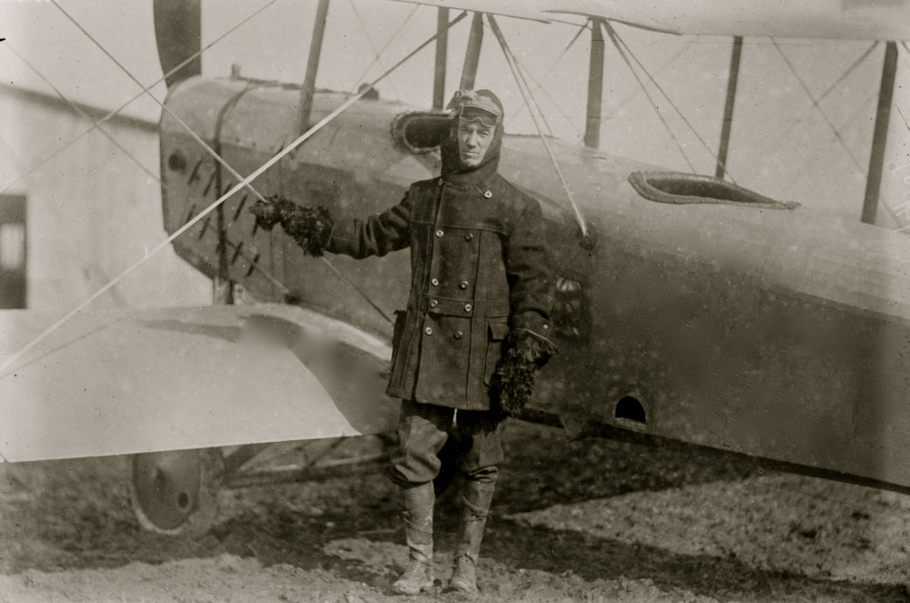 Air Mail Pilot Poster Print showcasing aviation history