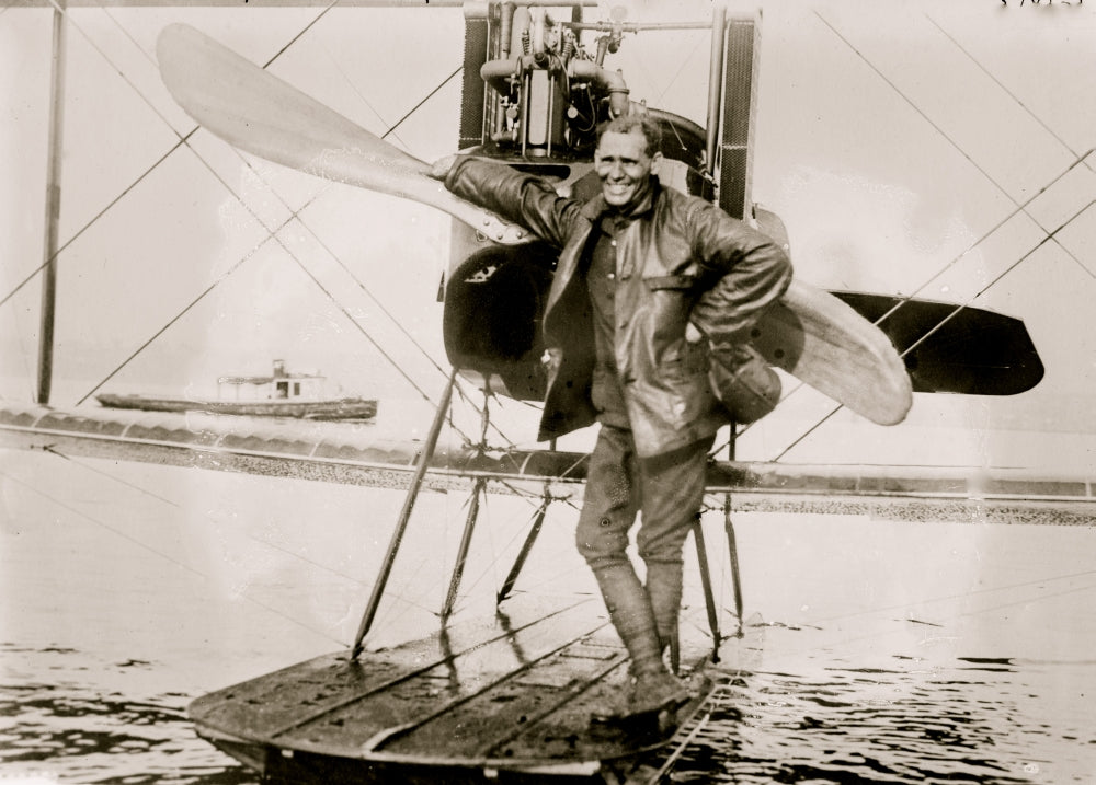 A.D. Smith Army Aviator Poster Print showcasing an aviator in flight.