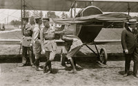 French Army Aviators at Mineola Poster Print showcasing military aviation history.