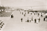 On the Boardwalk in Asbury Park Poster Print showcasing a vibrant coastal scene.