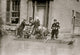 Rescue Work in Dayton Ohio Poster Print showing stranded victims being lifted to safety.