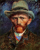 Vincent Van Gogh with Grey Felt Hat Poster Print showcasing the iconic artist.