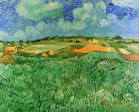 The Green Vineyard Poster Print showcasing vibrant landscape art