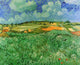The Green Vineyard Poster Print showcasing vibrant landscape art