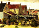 Fish-Drying Barn Poster Print showcasing rustic farm life
