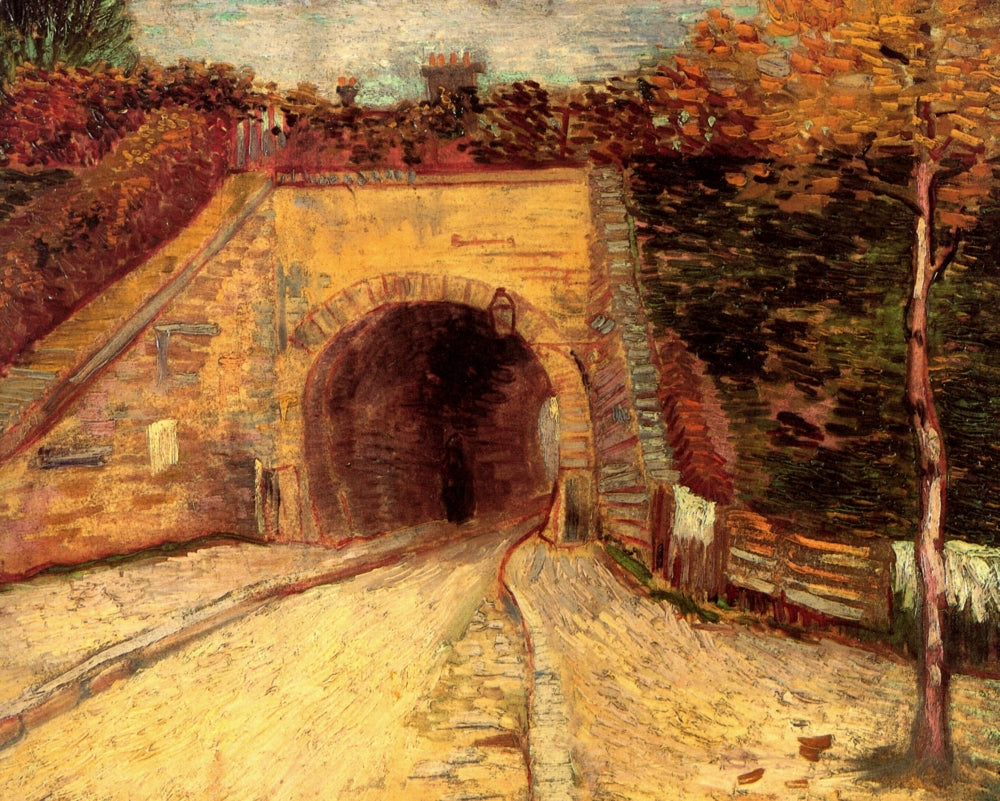 Roadway with Underpass The Viaduct Poster Print showcasing urban architecture.