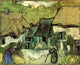 Thatched Cottages in Jorgus Poster Print showcasing charming rural cottages.