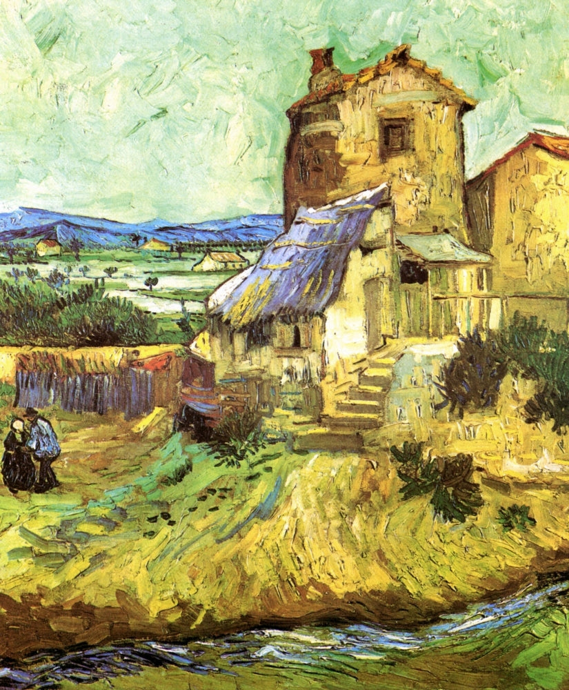 Old Mill Fine Art Poster Print showcasing tranquil landscape.