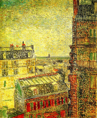 View of Paris from Vincent's Room in the Rue Lepic Poster Print