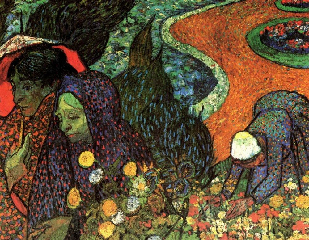 Memory of the Garden at Etten poster print with women picking flowers