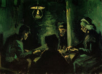 Study for The Potato Eaters Poster Print by Vincent van Gogh, showcasing peasant life.