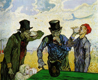 The Drinkers poster print showcasing vibrant colors and lively scene.