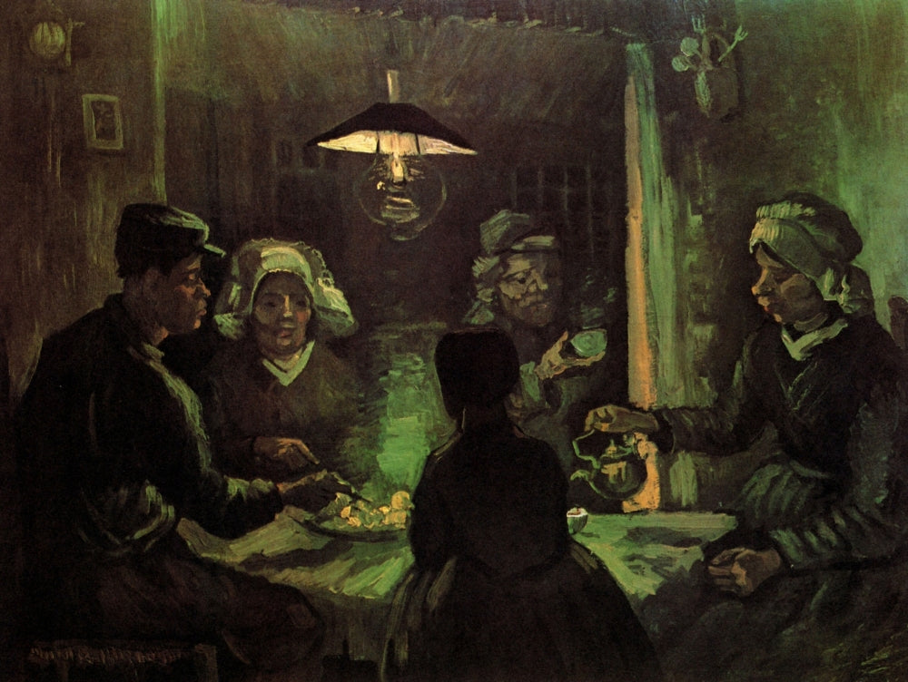 The Potato Eaters Art Print by Vincent van Gogh, classic artwork reproduction.