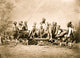Constantinople Fire-Engine and Firemen Poster Print showcasing historic firefighters.