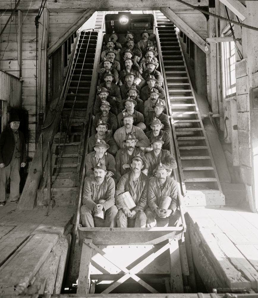 Hecla Shaft No. 2 Poster Print showcasing Calumet, Michigan