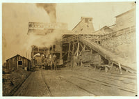 A Tipple, Gaston Mine Art Print showcasing Fairmont, West Virginia