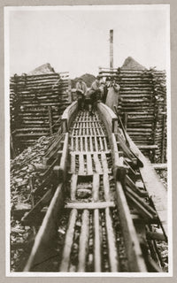 Gold Mine Sluice Poster Print showcasing a scene of adventure and treasure hunting.