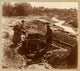 Miners washing gold-bearing sand poster print showcasing historical gold rush scene.