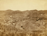 Lead City Mines and Mills Poster Print showcasing historic mining scene.