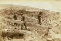 Gold Dust poster print featuring placer mining at Rockerville, Dakota.