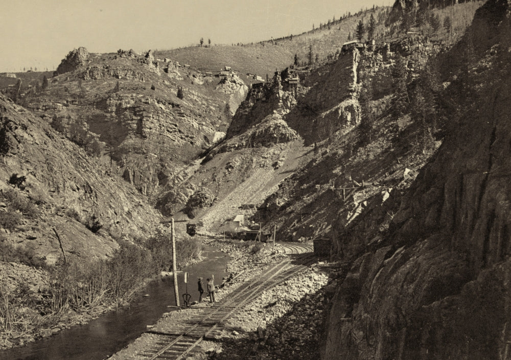 Mines in Eagle River Canyon Poster Print showcasing scenic landscape.