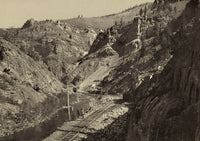 Mines in Eagle River Canyon Poster Print showcasing scenic landscape.