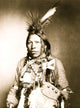 Runs Medicine Arapahoe Poster Print showcasing Native American culture.