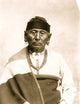Bear Legs half-length portrait poster print featuring an Osage Indian.