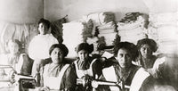 Bismarck Indian School Sewing Class Poster Print showcasing historical education.