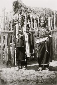 Santa Clara Pueblo Indians poster print showcasing vibrant Native American artwork.