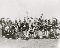 Sioux Indians Poster Print depicting Pine Ridge, South Dakota