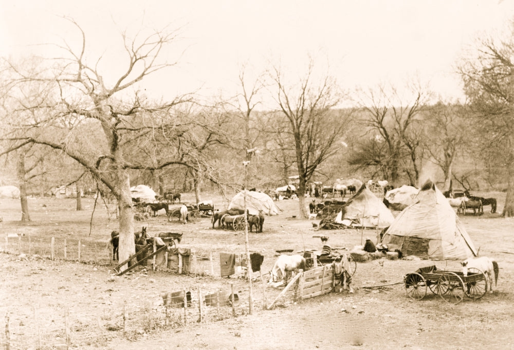 Osage Camp Poster Print showcasing serene outdoor scenery