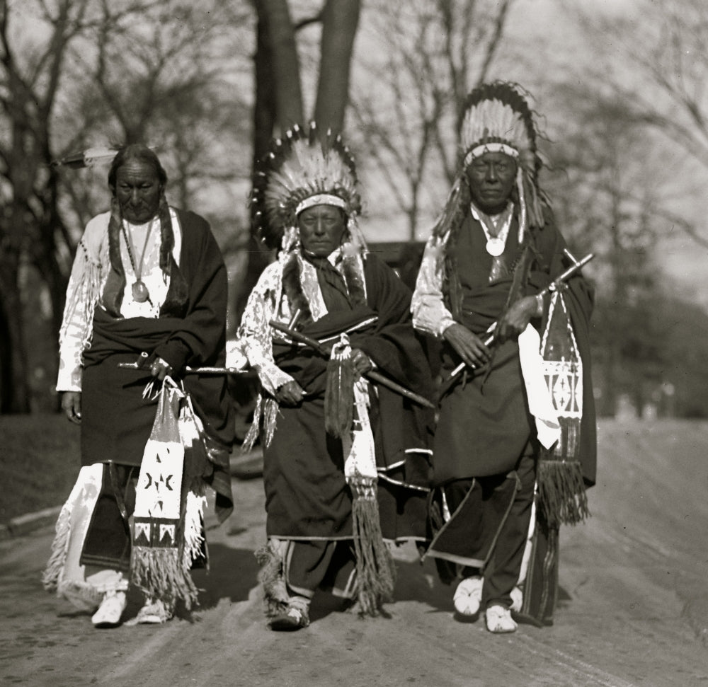 Cheyenne Chiefs Poster Print showcasing Native American culture.