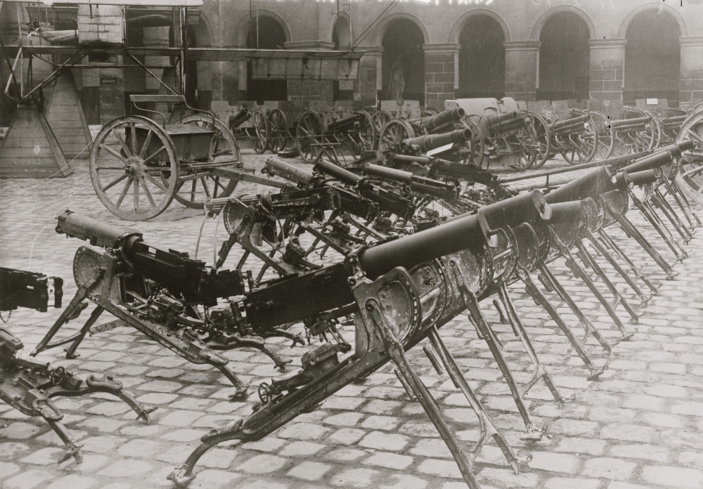 German Mitrailleuses in Invalides, Paris Poster Print