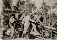 Austrians loading a 30.5 cm gun poster print