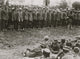 German Prisoners Lined Up for Examination Poster Print
